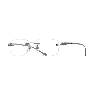 Cartier Rimless Rectangle Metal Optical Glasses Unisex Couple Style. CT0063O-001