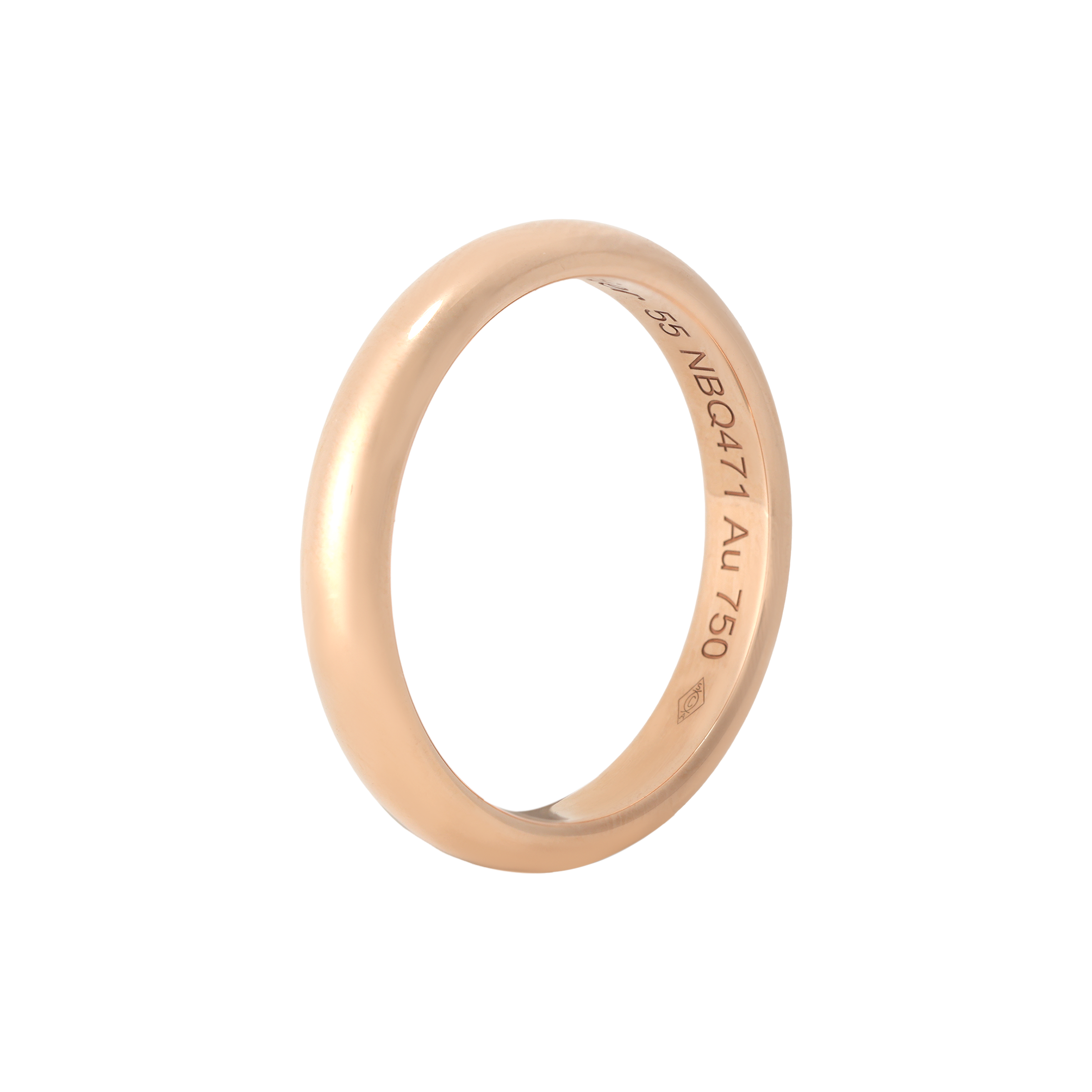 CARTIER Rose Gold Wedding Band Ring Unisex Couple Design. B4096600