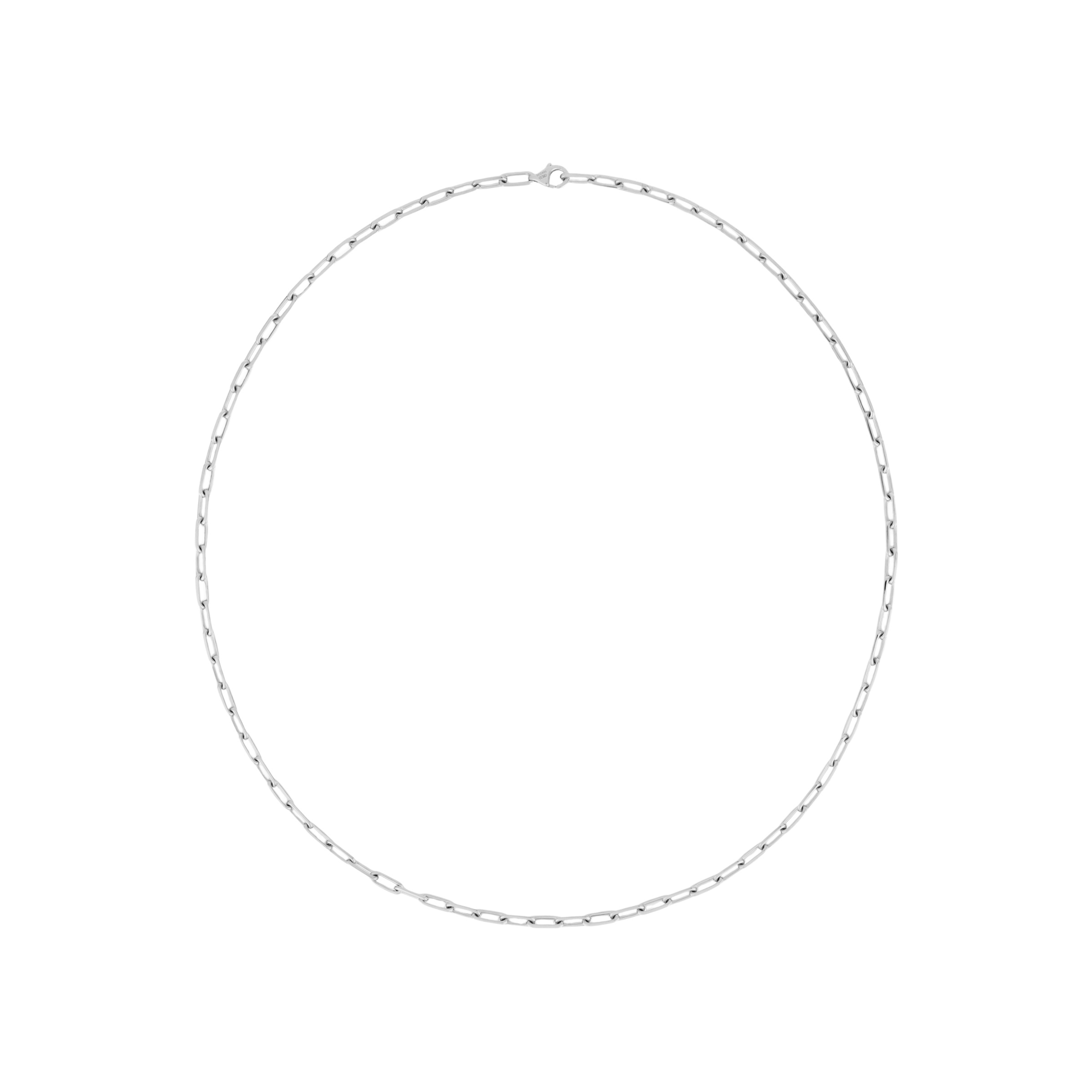 Cartier Santos de Cartier 18K White Gold Necklace Unisex Couple Design B7224583