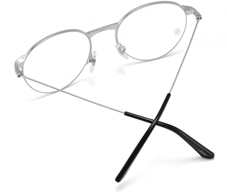 卡地亞 Santos 鈦金屬全框橢圓眼鏡 銀色 男女情侶款 CT0405O-002 Shop 卡地亞 Santos 鈦金屬全框橢圓眼鏡 銀色 男女情侶款 CT0405O-002