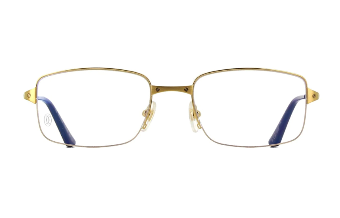 Lookbook Cartier Santos 字母印鈦金太陽眼鏡 男女情侶款 CT0406O-001