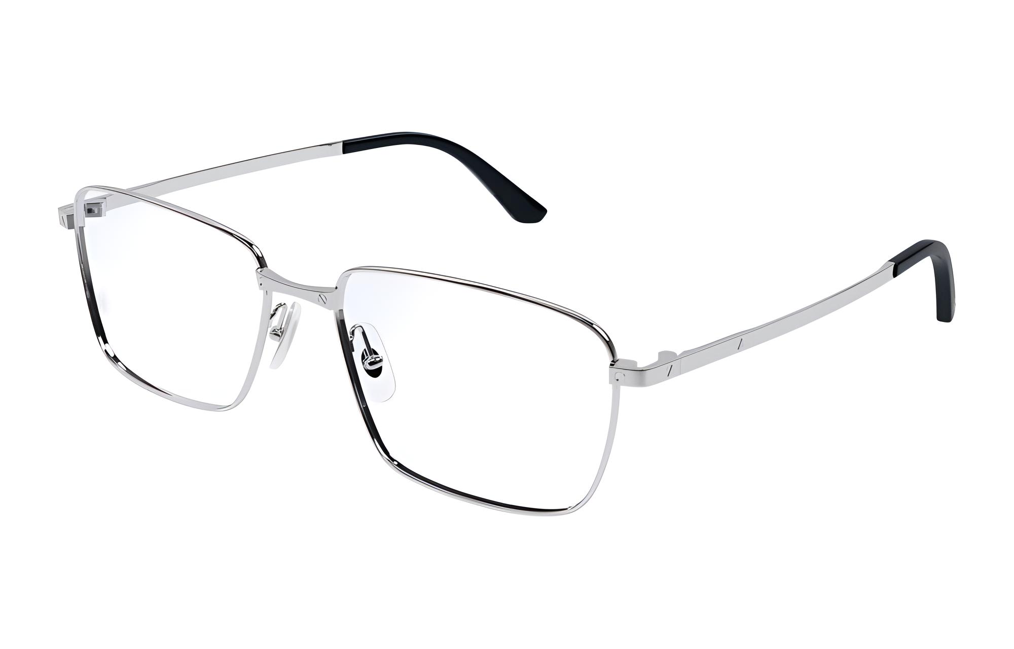 Cartier Santos Rectangle Optical Glasses Unisex Fashion Eyewear. CT0320OA-002