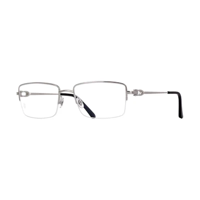 Cartier Silver Metal Irregular Optical Glasses Unisex Couples Design. CT0319O-004