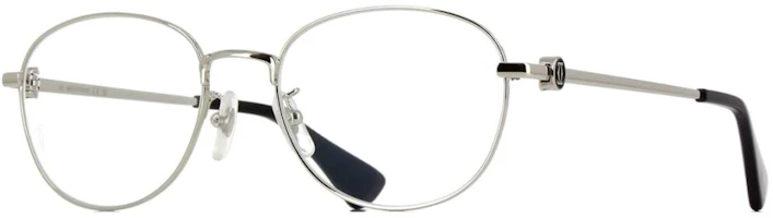 Order Cartier 男士銀色橢圓金屬光學眼鏡搭配純色鏡腿 CT0491OA