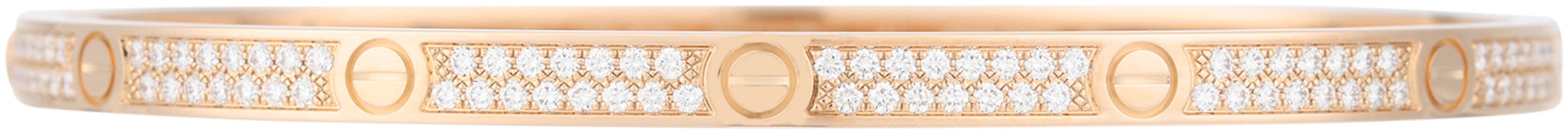 Cartier Small Full Diamond 18K Rose Gold Bracelet Unisex Couples Edition. N6710717 Cartier Small Full Diamond 18K Rose Gold Bracelet Unisex Couples Edition. N6710717