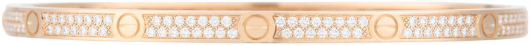 Buy Cartier Small Full Diamond 18K Rose Gold Bracelet Unisex Couples Edition. N6710717