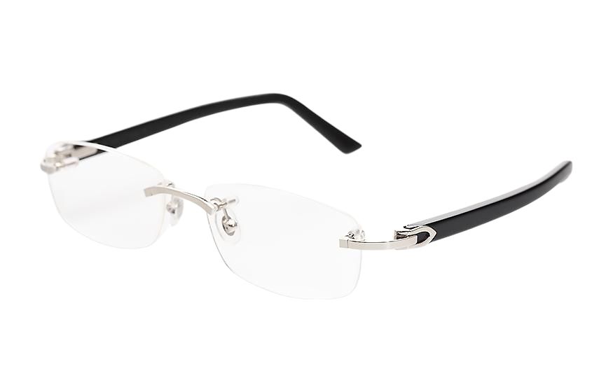 Cartier Square Frameless Optical Glasses Unisex Business Style. CT0048O-003