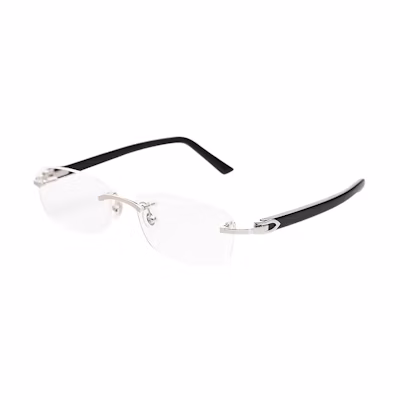 Cartier Square Frameless Optical Glasses Unisex Business Style. CT0048O-003