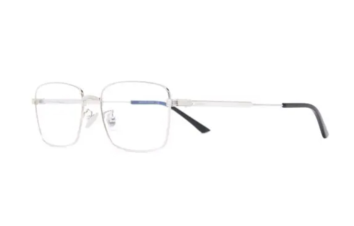 Cartier Titanium Irregular Eyeglass Frame Silver Unisex Couple Design. CT0347O-002