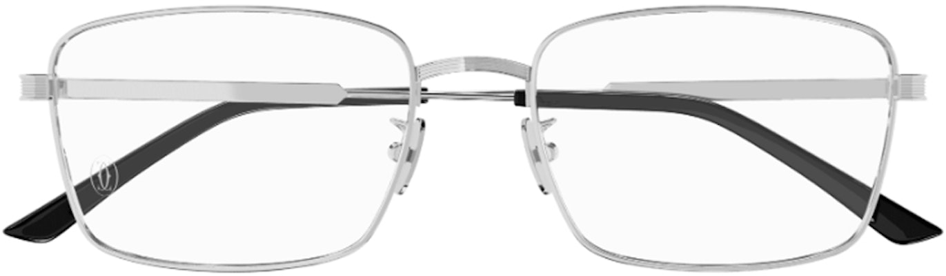 Cartier 鈦金屬不規則銀色眼鏡框 情侶設計 男女通用款 CT0347O-002 Lookbook Cartier 鈦金屬不規則銀色眼鏡框 情侶設計 男女通用款 CT0347O-002