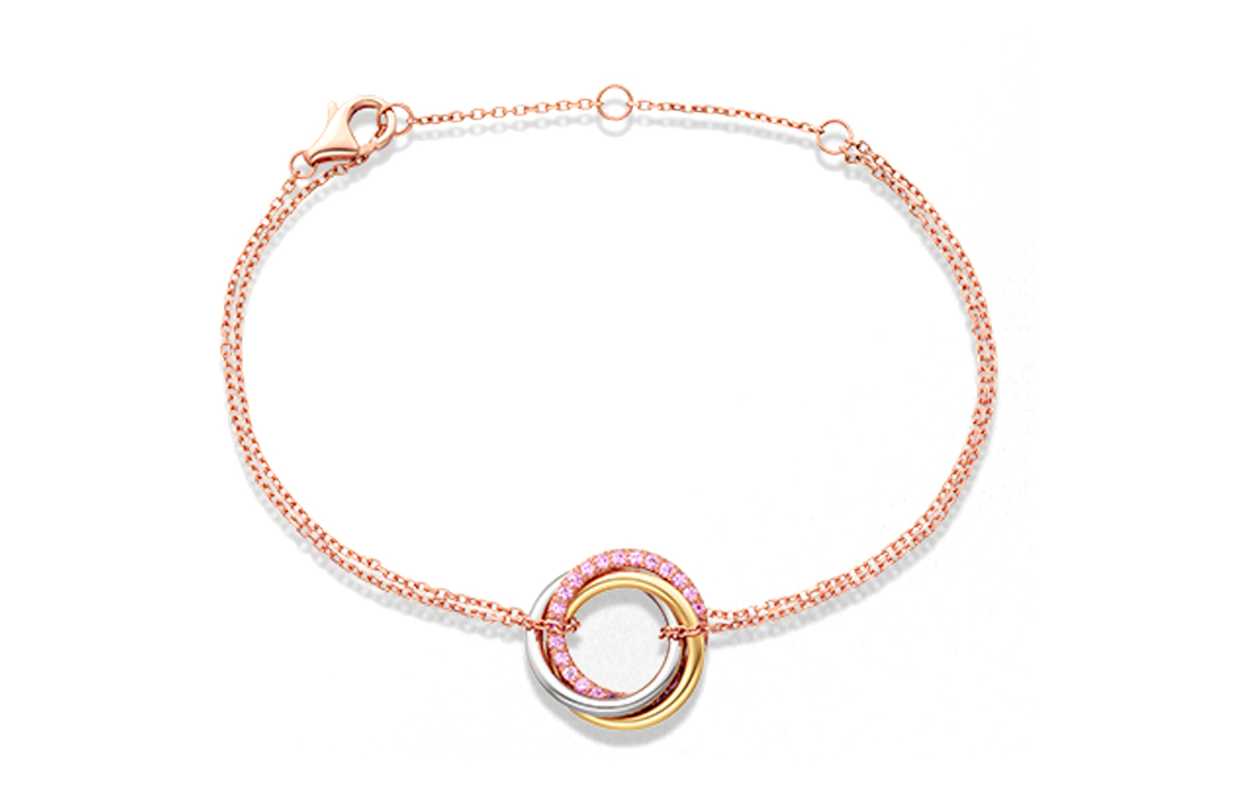 Cartier Trinity 18K Gold Bracelet Unisex Luxury Fashion Accessory. B6069317