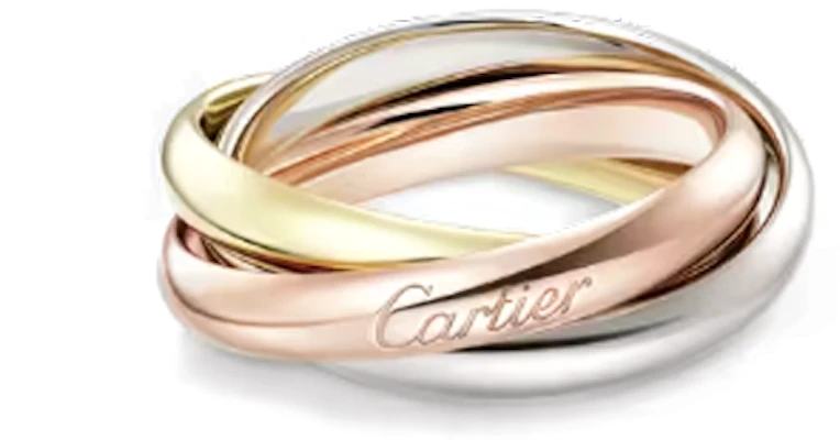 Cartier Trinity 18K Gold Ring Medium Unisex Couple Design Multicolor. B4234200 Lookbook Cartier Trinity 18K Gold Ring Medium Unisex Couple Design Multicolor. B4234200