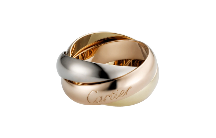 Cartier Trinity 18K Rose Gold Ring 5.2mm Large Unisex Couple Jewelry. B4052800 圖 2