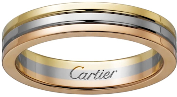 卡地亞Trinity三色金婚戒18K白金玫瑰金情侶對戒 B4052200 Details for 卡地亞Trinity三色金婚戒18K白金玫瑰金情侶對戒 B4052200