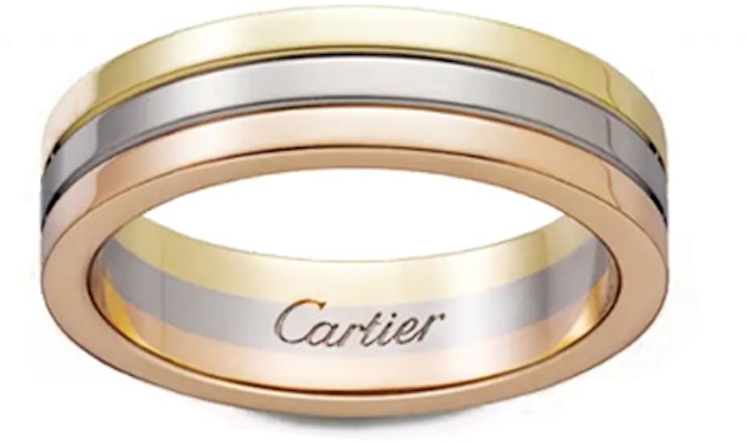 卡地亞Vendôme路易三色18K玫瑰金/白金/黃金寬戒指 情侶對戒 B4052100 Order 卡地亞Vendôme路易三色18K玫瑰金/白金/黃金寬戒指 情侶對戒 B4052100