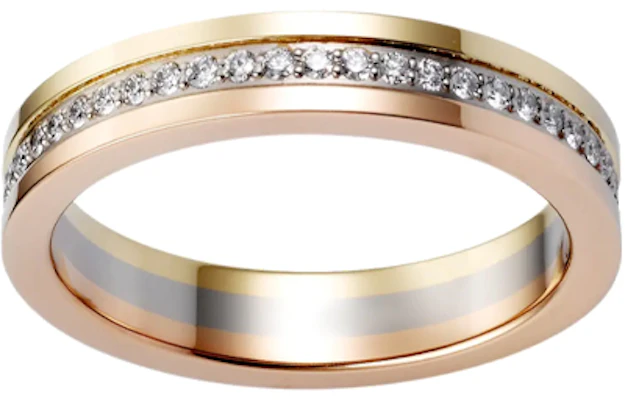 Cartier Vendome Louis Cartier Wedding Ring 18K Gold with Full Circle Diamonds. B4052900 Purchase Cartier Vendome Louis Cartier Wedding Ring 18K Gold with Full Circle Diamonds. B4052900