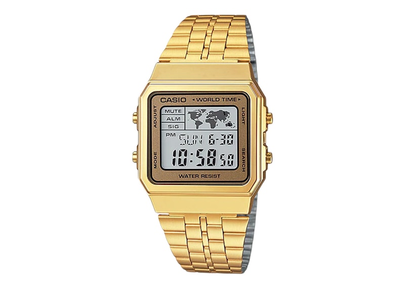 Buy Casio G-Shock A500WGA-9 Reloj Dorado Digital Retro