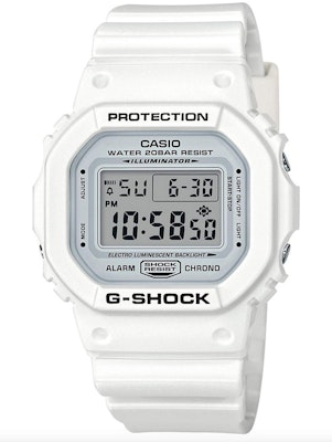 卡西欧 G-Shock DW5600MW-7 白色手表 Buy 卡西欧 G-Shock DW5600MW-7 白色手表