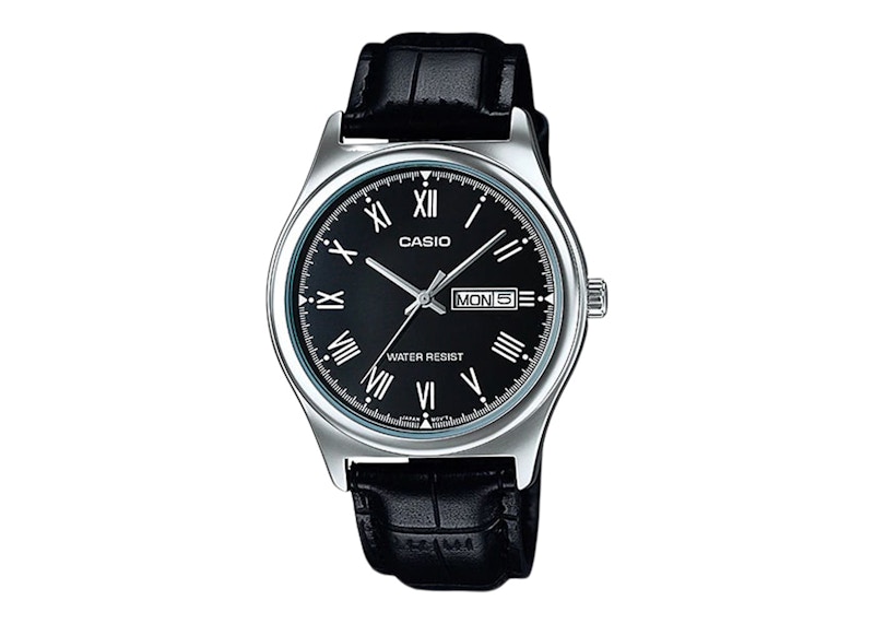 Buy 카시오 지샥 MTP-V006L-1B (깔끔한 디자인의 가죽 시계) 
