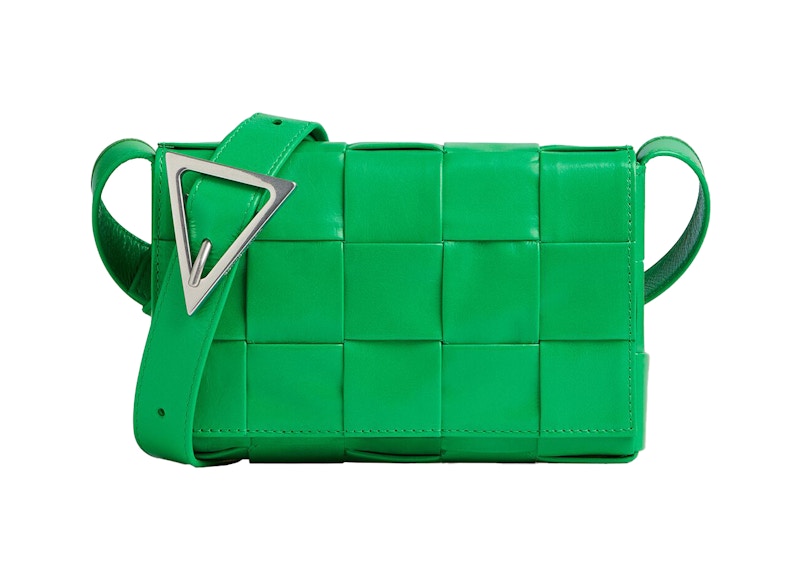 Cassette Intreccio Crossbody Bag Small Parakeet