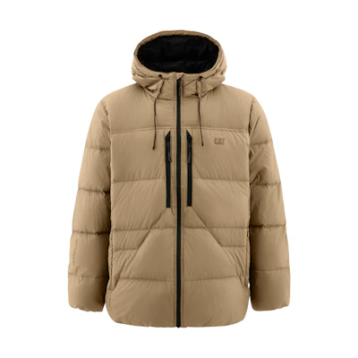 CAT Outdoor Classic Thick Hooded Down Jacket for Winter Warmth. CN3DWU42011