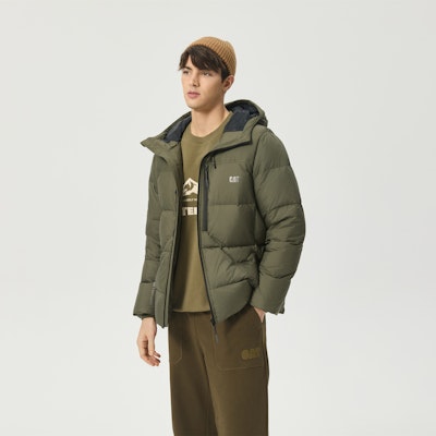 CAT Jaket Tebal Berhoodie Musim Dingin untuk Kehangatan. CN3DWU42011 5