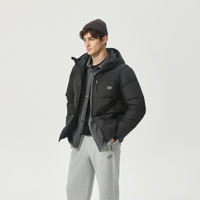 CAT Jaket Tebal Berhoodie Musim Dingin untuk Kehangatan. CN3DWU42011 13