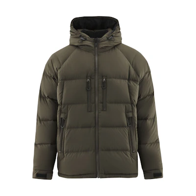 CAT Outdoor Short Hooded Down Jacket - Dark Green. CM3DWT47071