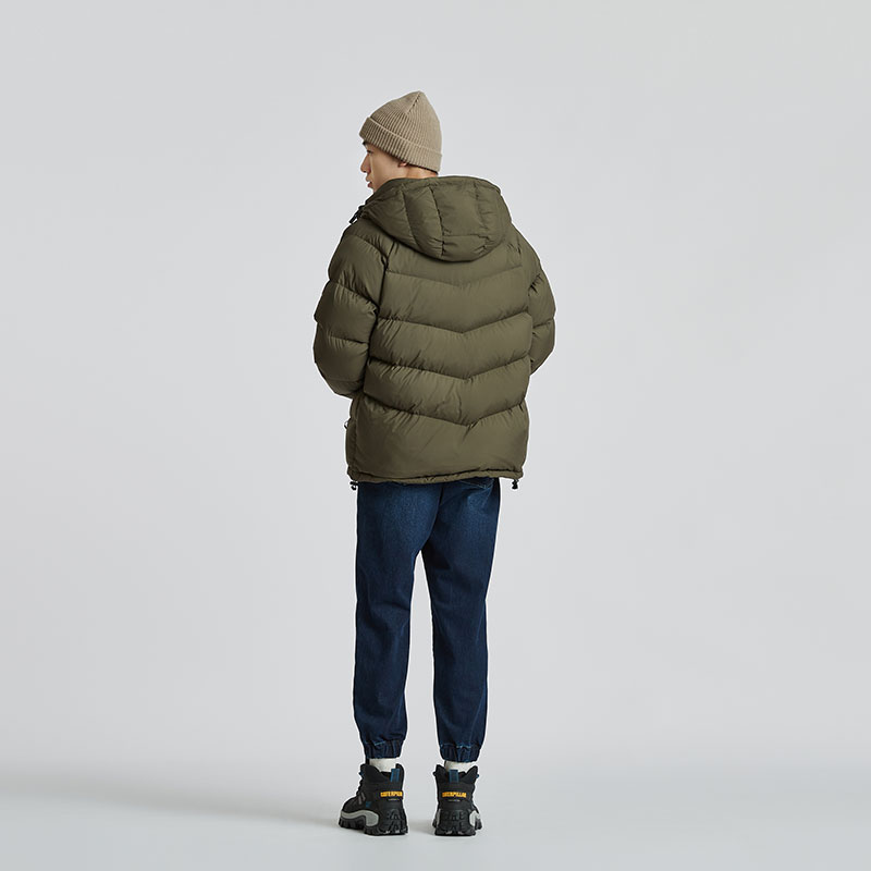 Purchase Jaket Pendek Hoodie Bulu CAT Outdoor - Hijau Tua. CM3DWT47071