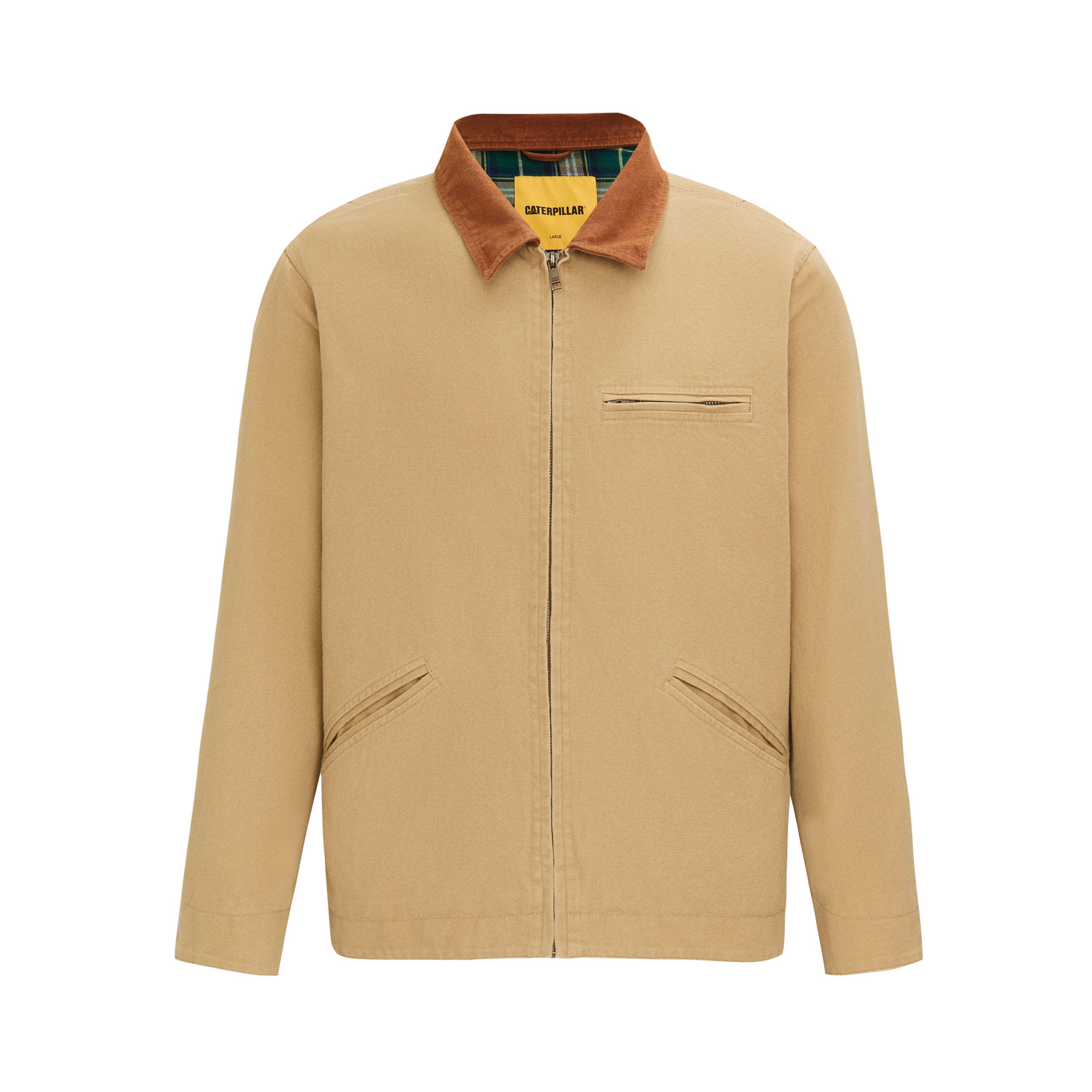 Order CAT Jaket Kerja Kasual Vintage Outdoor Coklat CN1JAU11111