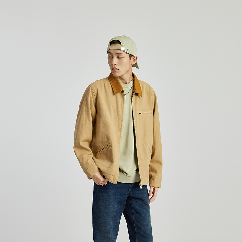 Cheap CAT Jaket Kerja Kasual Vintage Outdoor Coklat CN1JAU11111