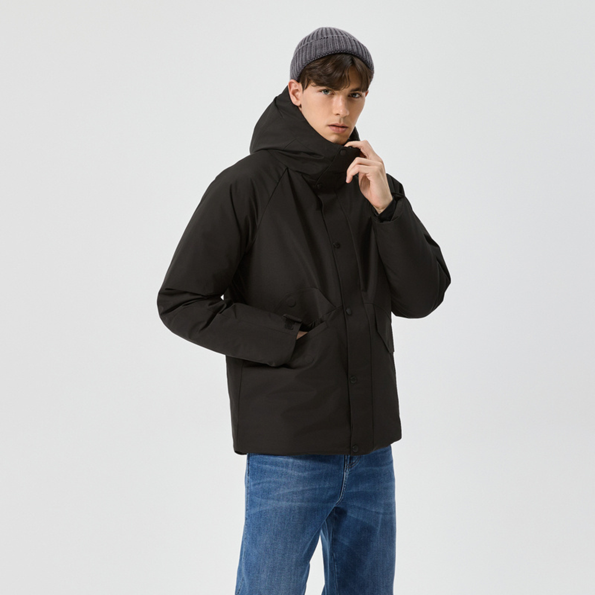 Purchase Chaqueta CAT con Capucha Cortavientos Acolchada para Exterior Térmica. CN3DWU49071