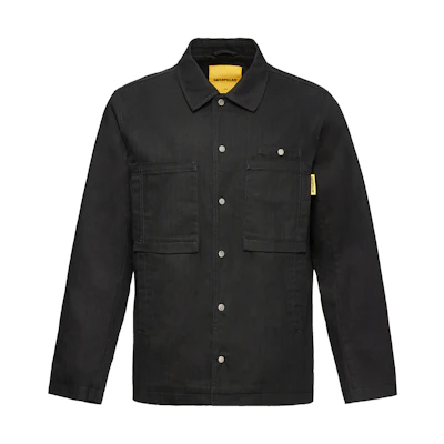 CAT Black Casual Solid Double-Pocket Jacket CK3JAQD2811
