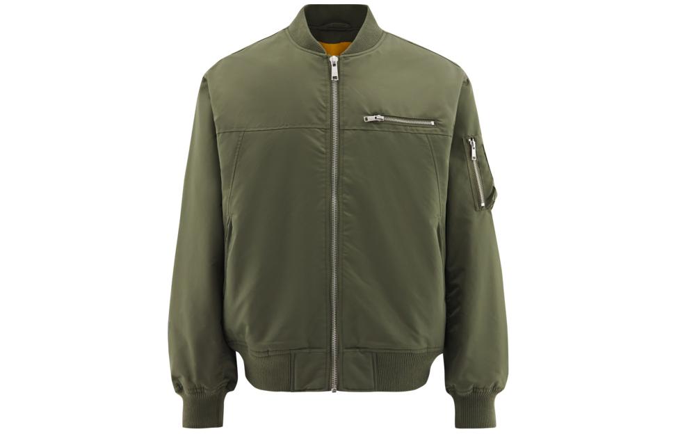 CAT Casual Loose Fit Flight Zipper Jacket Green CL4QJFD2041-GREEN