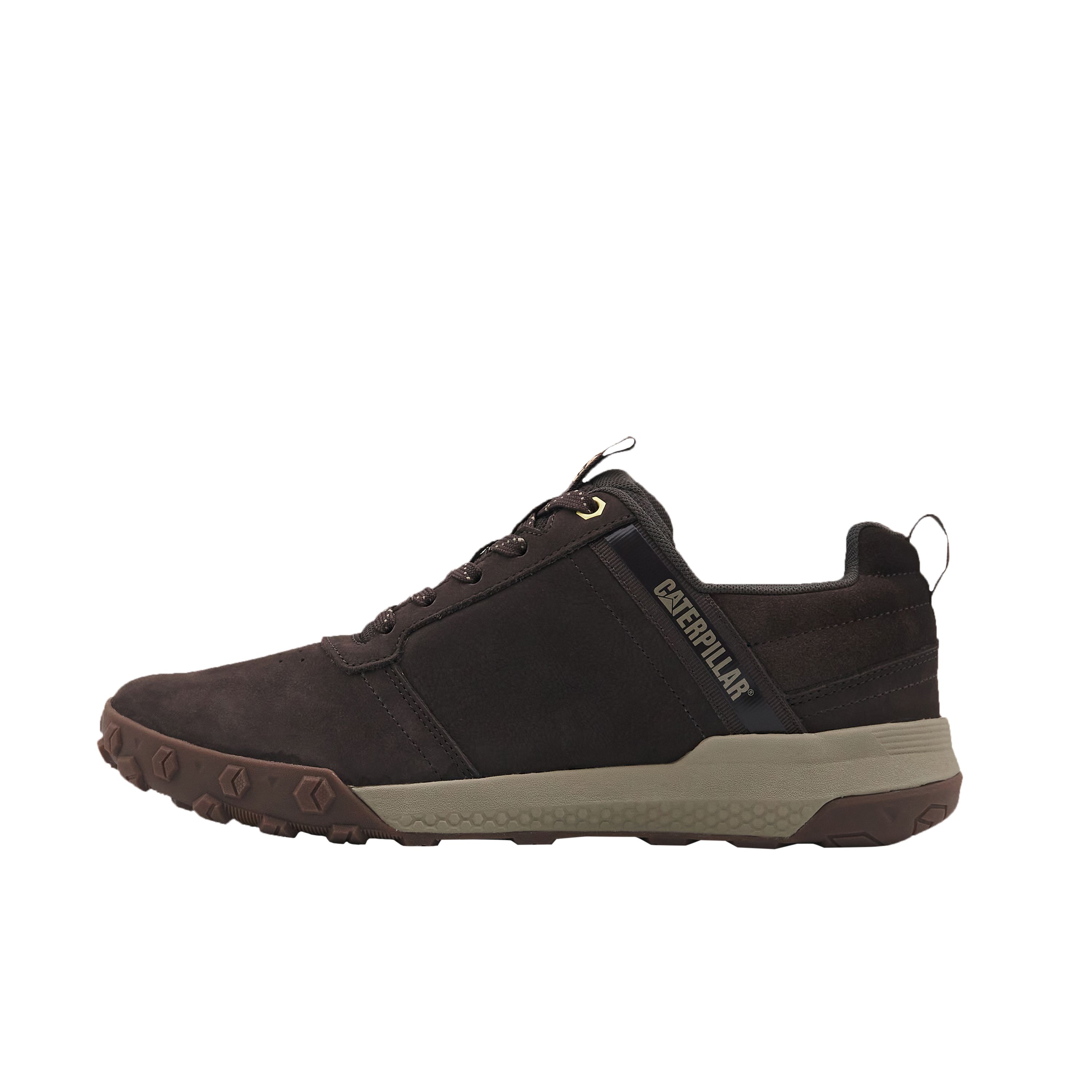 CAT Casual Low-Top Leather Shoes Deep Brown - Lightweight & Slip-Resistant P726016N1MMC39