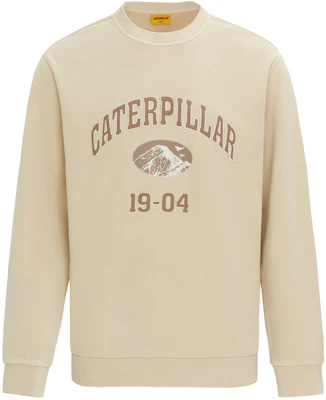 CAT カジュアル ナンバープリント クルーネック スウェット メンズ ライトカーキ CN1SWU16081 Buy CAT カジュアル ナンバープリント クルーネック スウェット メンズ ライトカーキ CN1SWU16081