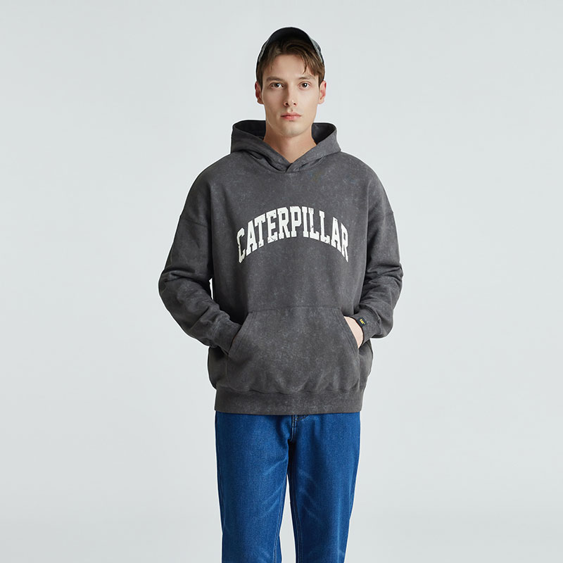 Shop Sudadera CAT Casual Vintage con Diseño de Letras Imprimidas CM3SWT45061