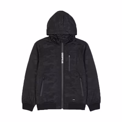 CAT Cater Camo Jacquard Hoodie Jacket Men’s Black CH6MOBJK303A09