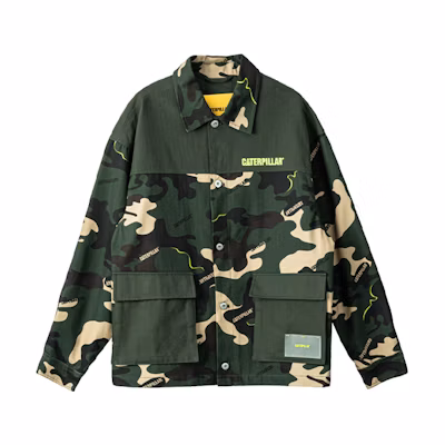 CAT Caterpillar Camo Printed Work Shirt CJ3JAP24051C01