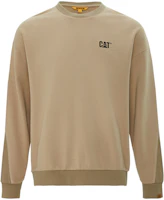 CAT Caterpillar Casual Loose Fit Sweatshirt Unisex - Light Khaki CL1SWS15191 CAT Caterpillar Casual Loose Fit Sweatshirt Unisex - Light Khaki CL1SWS15191