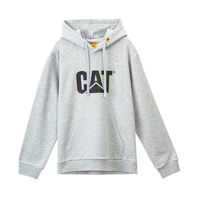 CAT Caterpillar Classic Logo Hoodie Gray CJ3SWP25051C07