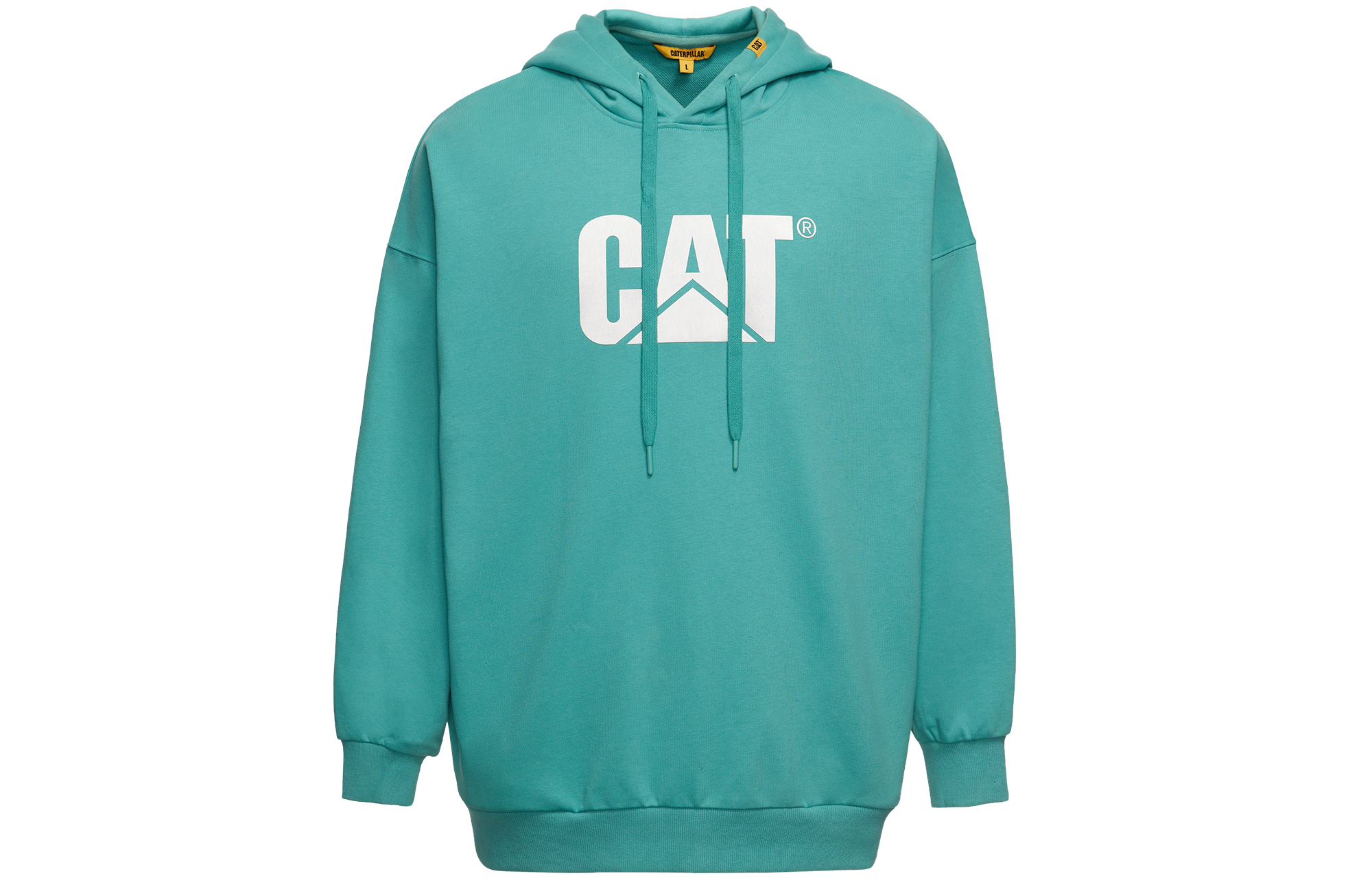 CAT Caterpillar Classic Logo Hoodie Unisex Green CK3SWQ26611