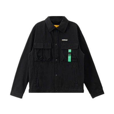 CAT Caterpillar Classic Logo Workwear Jacket Black CK1JAQ12021C09