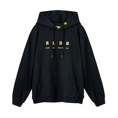 CAT Caterpillar Color-Block Logo Hoodie Black CJ3SWP25241C09