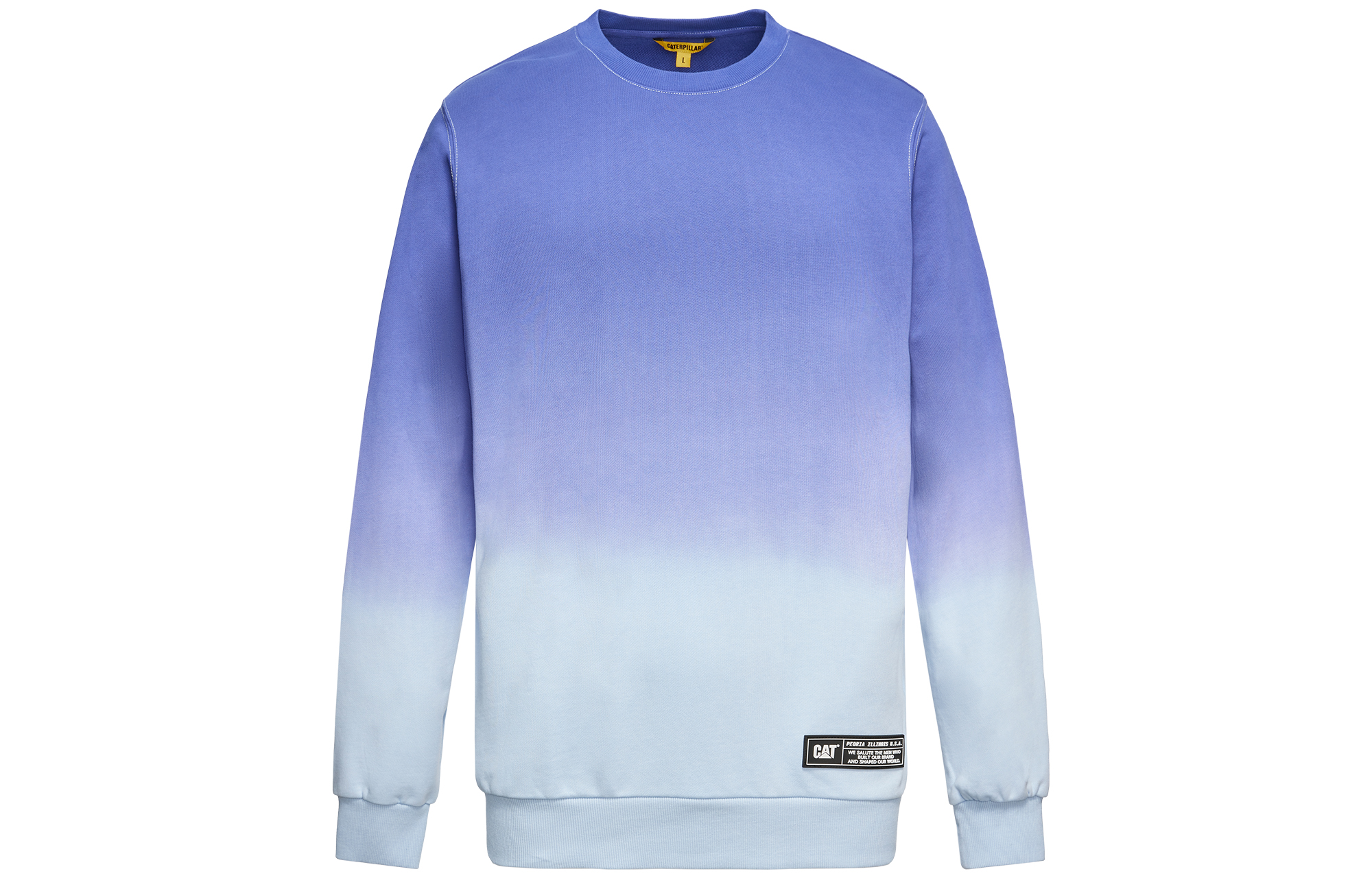 CAT Caterpillar Gradient Crewneck Pullover Long Sleeve Sweatshirt Unisex CK3SWQD2321