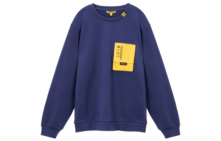 CAT Caterpillar Indigo Blue Crewneck Long Sleeve Sweatshirt CJ3SWP26031C79
