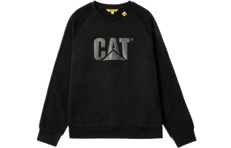 CAT Caterpillar Logo Crewneck Sweatshirt Black Mens CK1SWQ11131C09