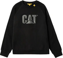 CAT Caterpillar Logo Crewneck Sweatshirt Black Mens CK1SWQ11131C09 CAT Caterpillar Logo Crewneck Sweatshirt Black Mens CK1SWQ11131C09