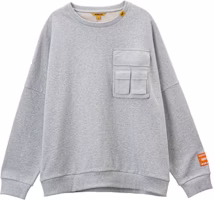 CAT Caterpillar Logo Pocket Crewneck Sweatshirt Unisex CJ3SWP26111 CAT Caterpillar Logo Pocket Crewneck Sweatshirt Unisex CJ3SWP26111