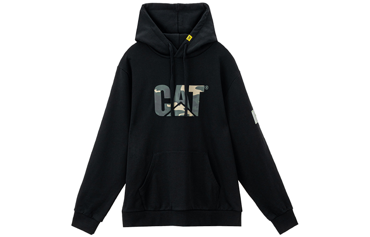 CAT Caterpillar Logo Print Hoodie Black () CJ3SWP26081C09